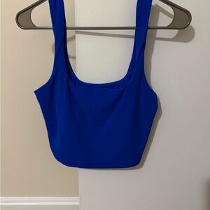 Athleta transcend square neck crop sports bra